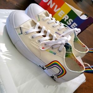 Chuck Taylor All Star Platform Pride Oxford Sneaker (26.5cm, BNWT)